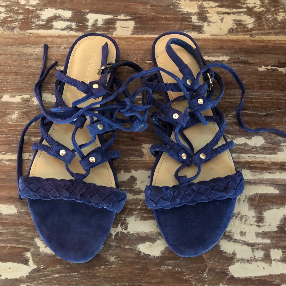 Ivanka Trump Lace Up Sandals NW size 38.5/ 8 1/2 - Picture 2 of 6